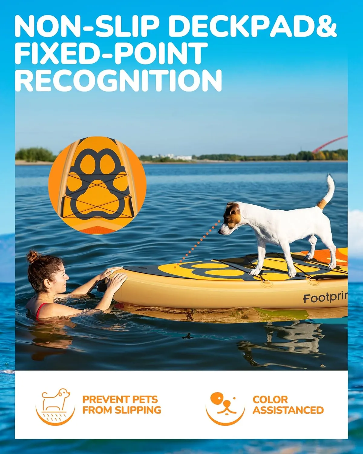 11'635" Super Wide Inflatable Stand Up Paddle Board, Ultra Stable Wide SUP for 2 1 People/Family/Big Size, 100L Backpack, All-Round Sup Board, US Big Fin