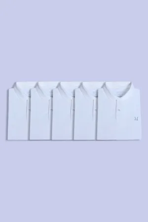 All Whites Polos Pack Of 5
