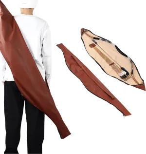 Archery Traditional Bow Case Longbow Case 60 Inch Leather Bow Bag for Longbow Recurve Bow