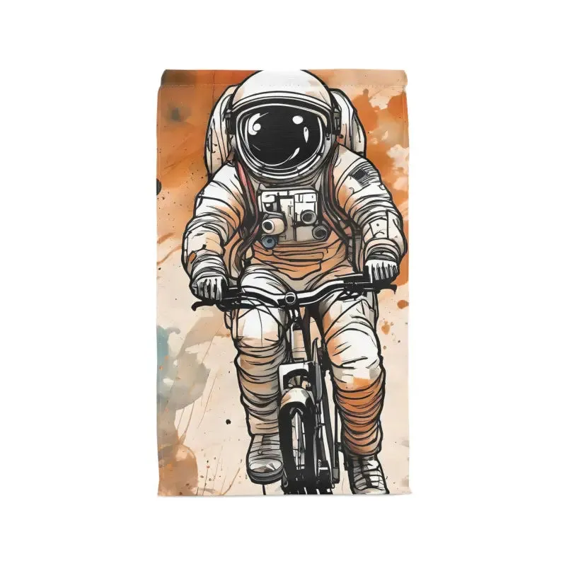 Astronaut on Bicycle Polyester Lunch Bag for Trendsetters