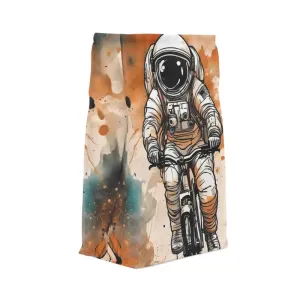 Astronaut on Bicycle Polyester Lunch Bag for Trendsetters