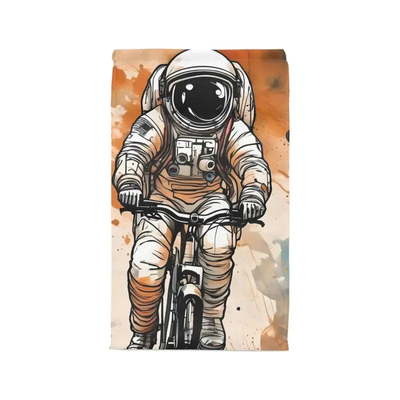 Astronaut on Bicycle Polyester Lunch Bag for Trendsetters