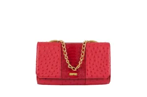 Belinda - Red Ostrich & Ostrich Shin