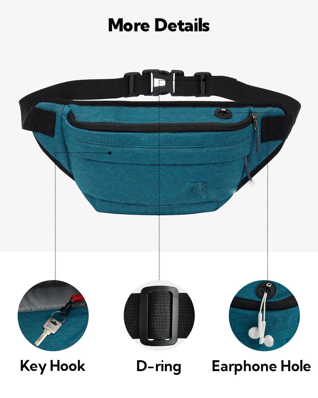 Belt bag Waist bag Sports Belt bag Mobile phone Waterproof Waist bag