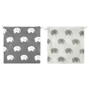 Cotton Drawstring Bag Elephant