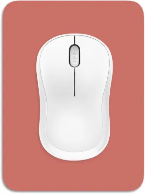 Dapesuom Small Mouse Pad, 6 x 8 Inch Thick Rubber Premium-Textured Non-Slip Portable & Washable Mini Mouse Mat for Women Men Wireless Laptops Keyboard Tray Gaming Computer Office Travel, Indian Red