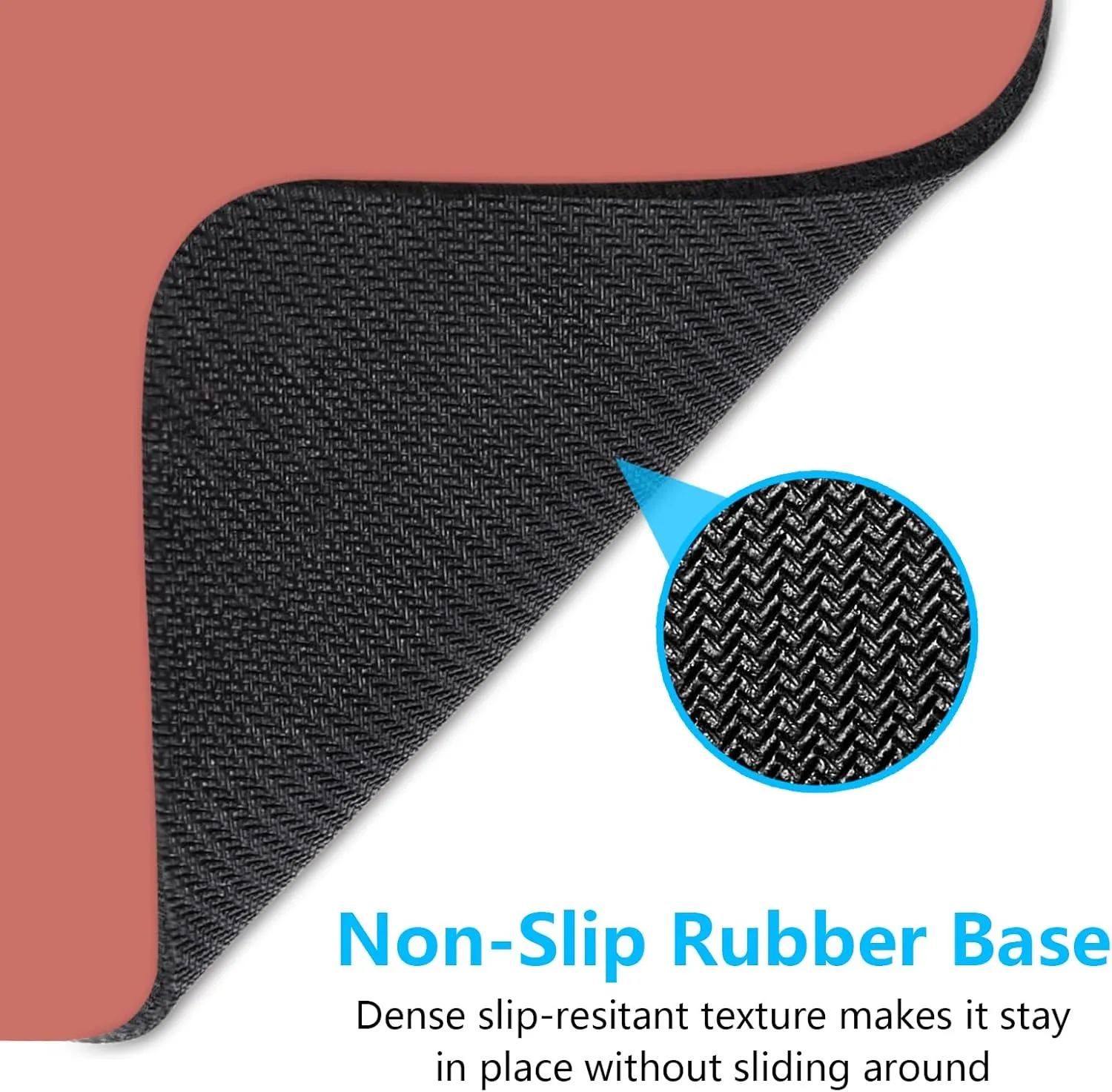 Dapesuom Small Mouse Pad, 6 x 8 Inch Thick Rubber Premium-Textured Non-Slip Portable & Washable Mini Mouse Mat for Women Men Wireless Laptops Keyboard Tray Gaming Computer Office Travel, Indian Red