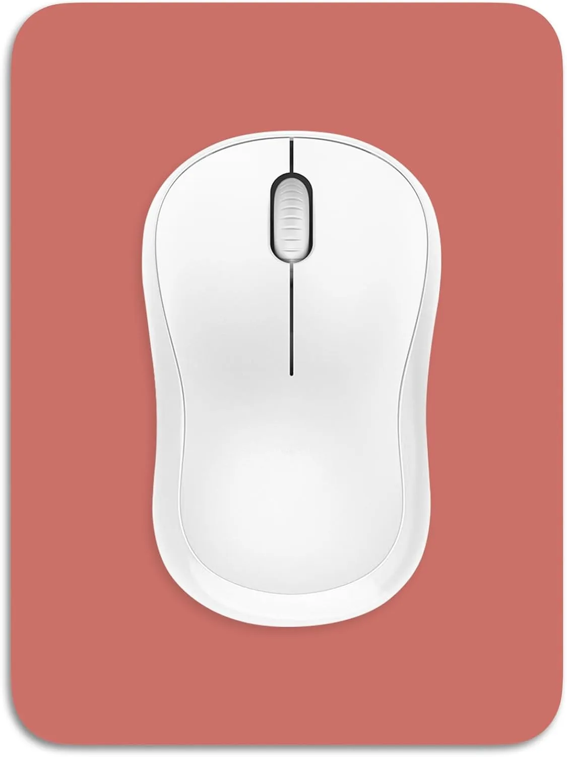 Dapesuom Small Mouse Pad, 6 x 8 Inch Thick Rubber Premium-Textured Non-Slip Portable & Washable Mini Mouse Mat for Women Men Wireless Laptops Keyboard Tray Gaming Computer Office Travel, Indian Red