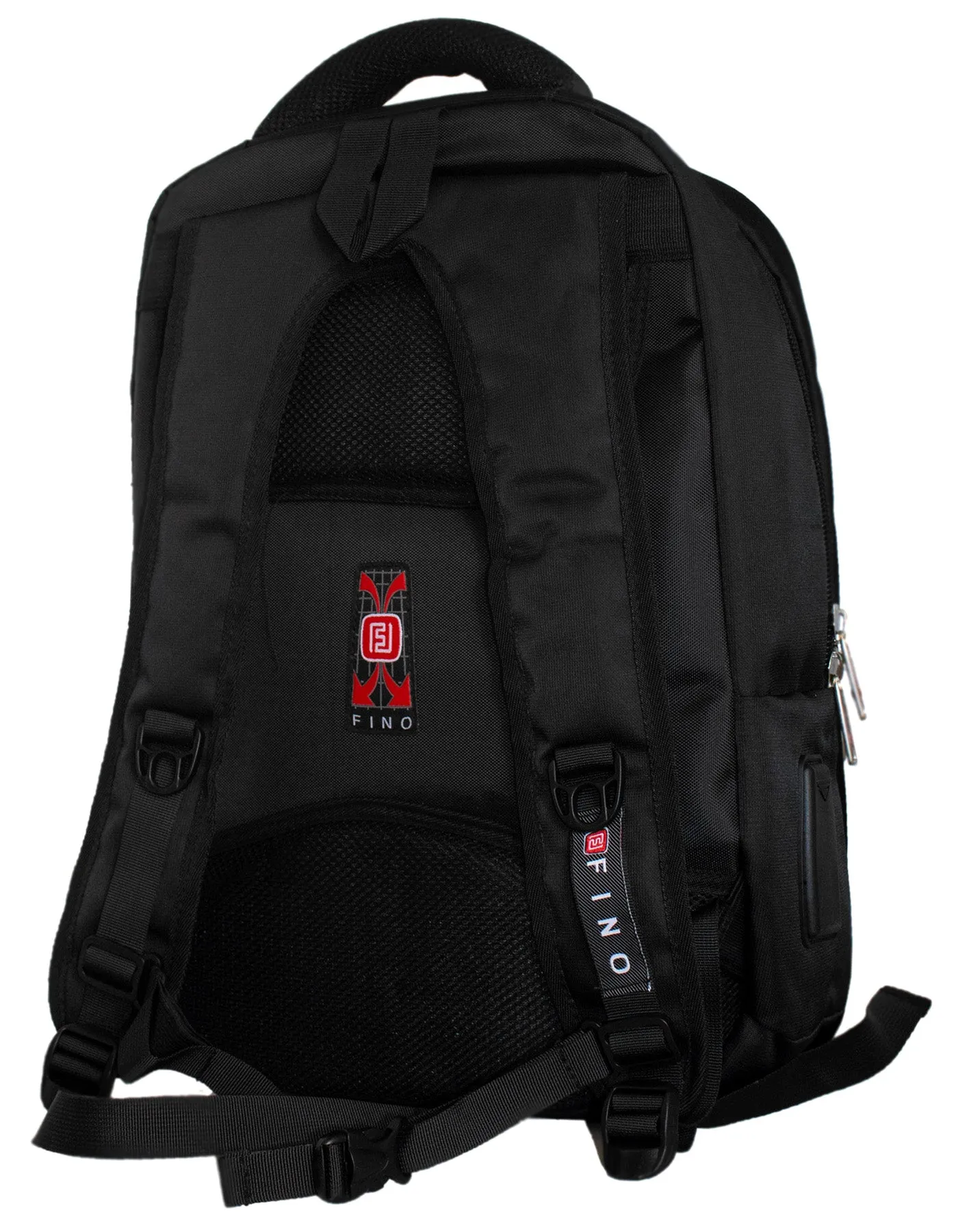 Fino 570 17" Laptop Backpack with Blue Logo- Black