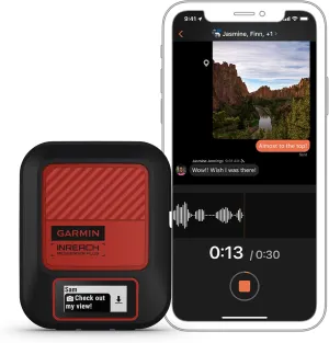 Garmin inReach Messenger Plus, SOS Satellite Communicator with Photo, Text & Voice Messaging Without Cell Service, Long Battery Life, Durable, Temperature-Resistant, Water-Resistant (IPX7) Design