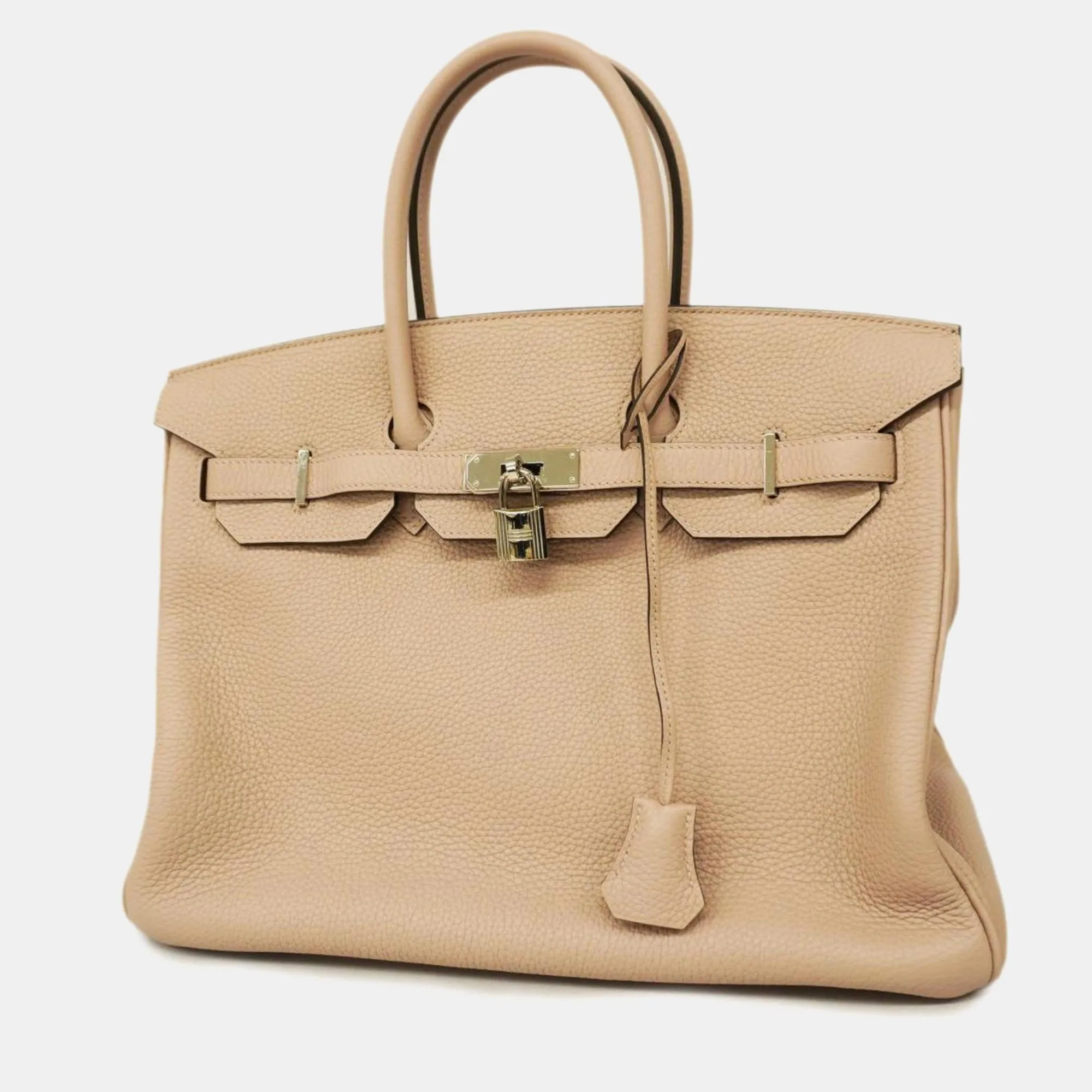 Glycine Taurillon Clemence Birkin Engraved Handbag