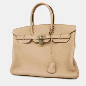 Glycine Taurillon Clemence Birkin Engraved Handbag