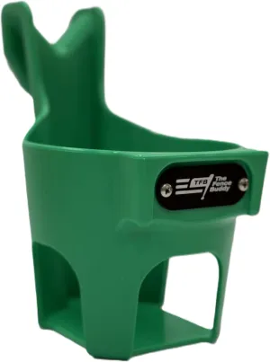 Green Water Bottle Holder for Fence | Cup Holder and Caddy | Holds Stanley, Yeti, Gatorade Products | Baseball and Softball Dugout Organizer, Tennis and Pickleball Courts | Made in USA