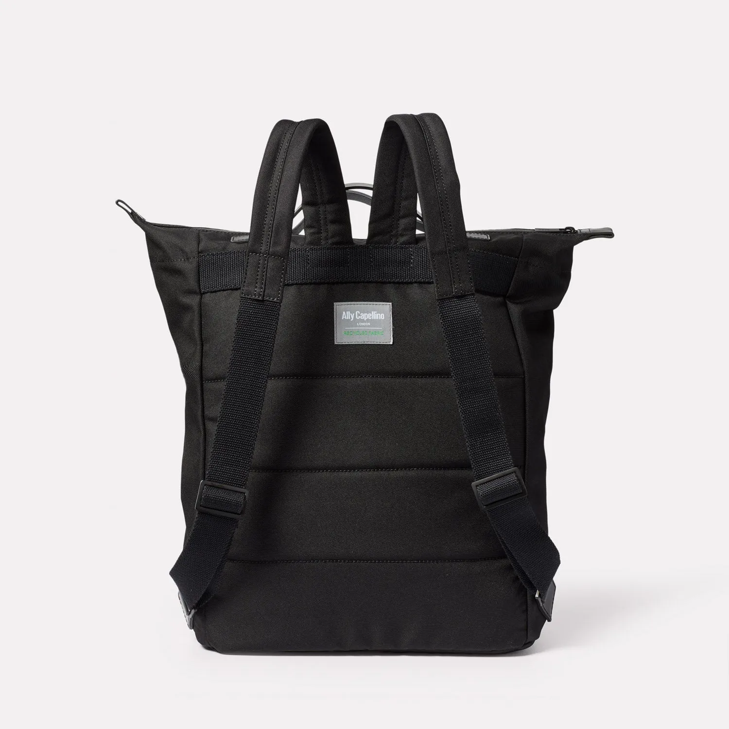Hoy Travel Cycle Recycled Backpack in Black