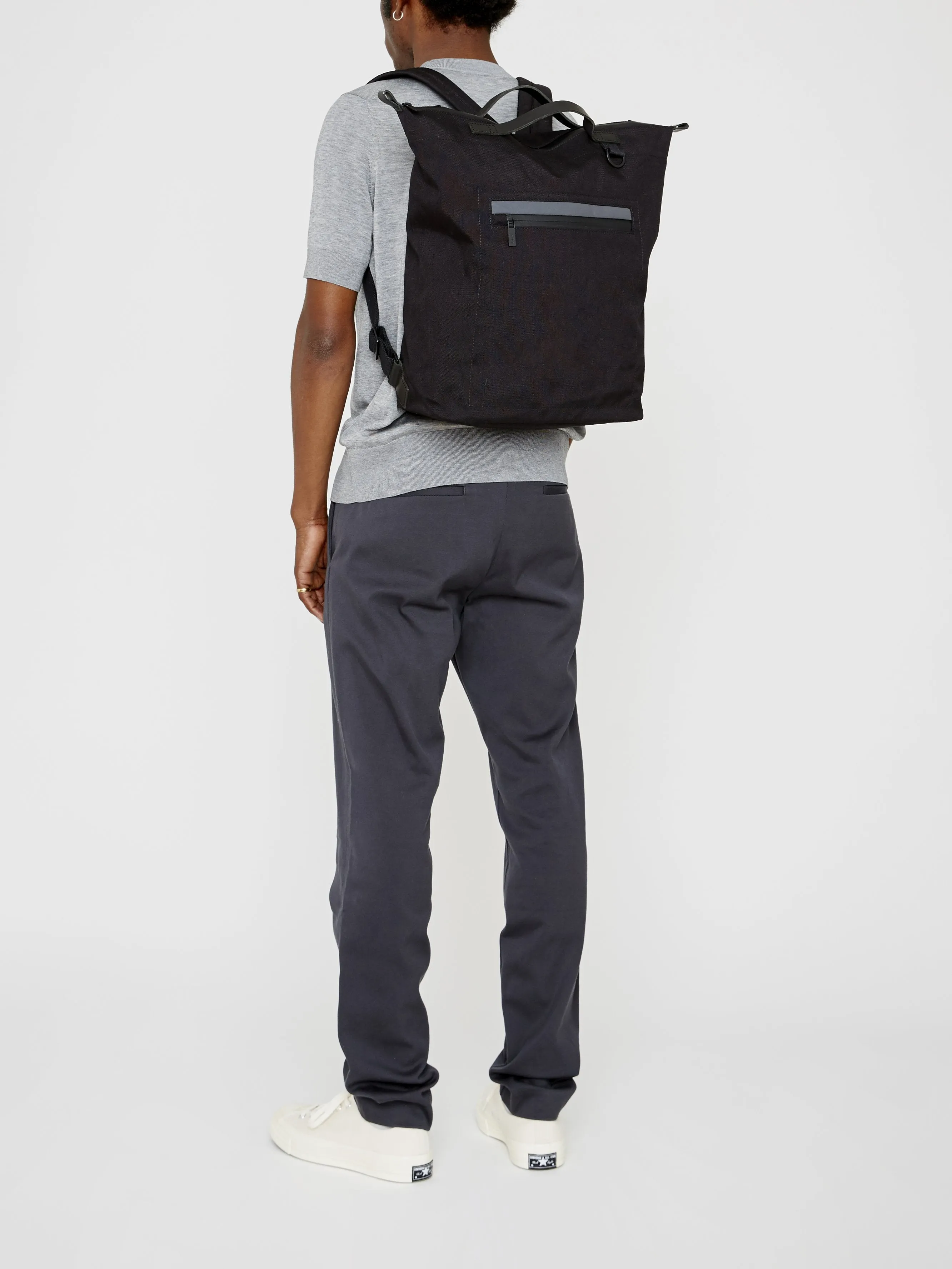 Hoy Travel Cycle Recycled Backpack in Black