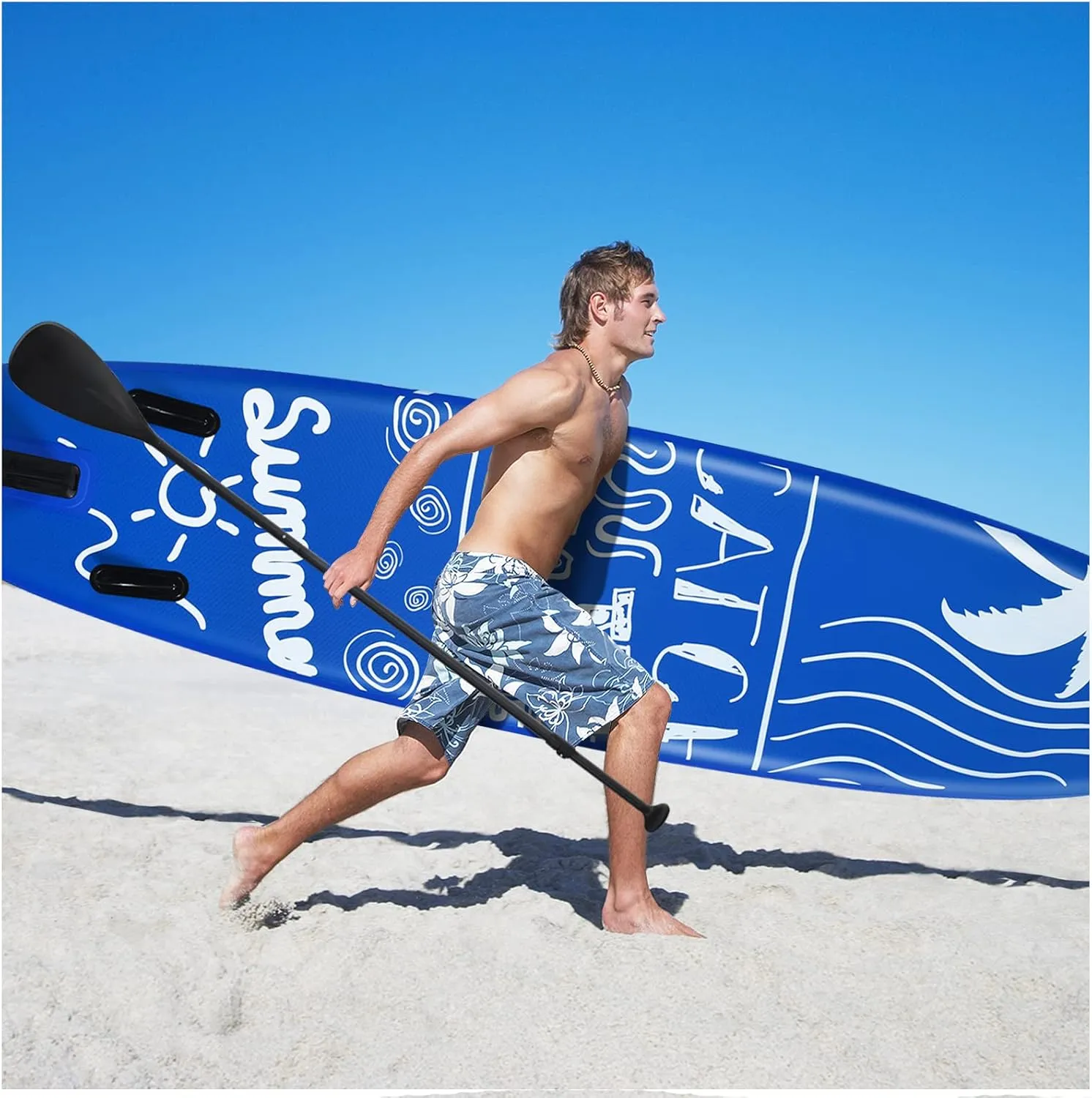 Inflatable Paddle Board,Stand Up Paddle Board for Adults Youth,9.8'/10'/11'x30''x6'' Thickened Non-Slip Deck w/ Premium SUP Accessories,Carry Bag,Hand Pump,for Beginner&Pro