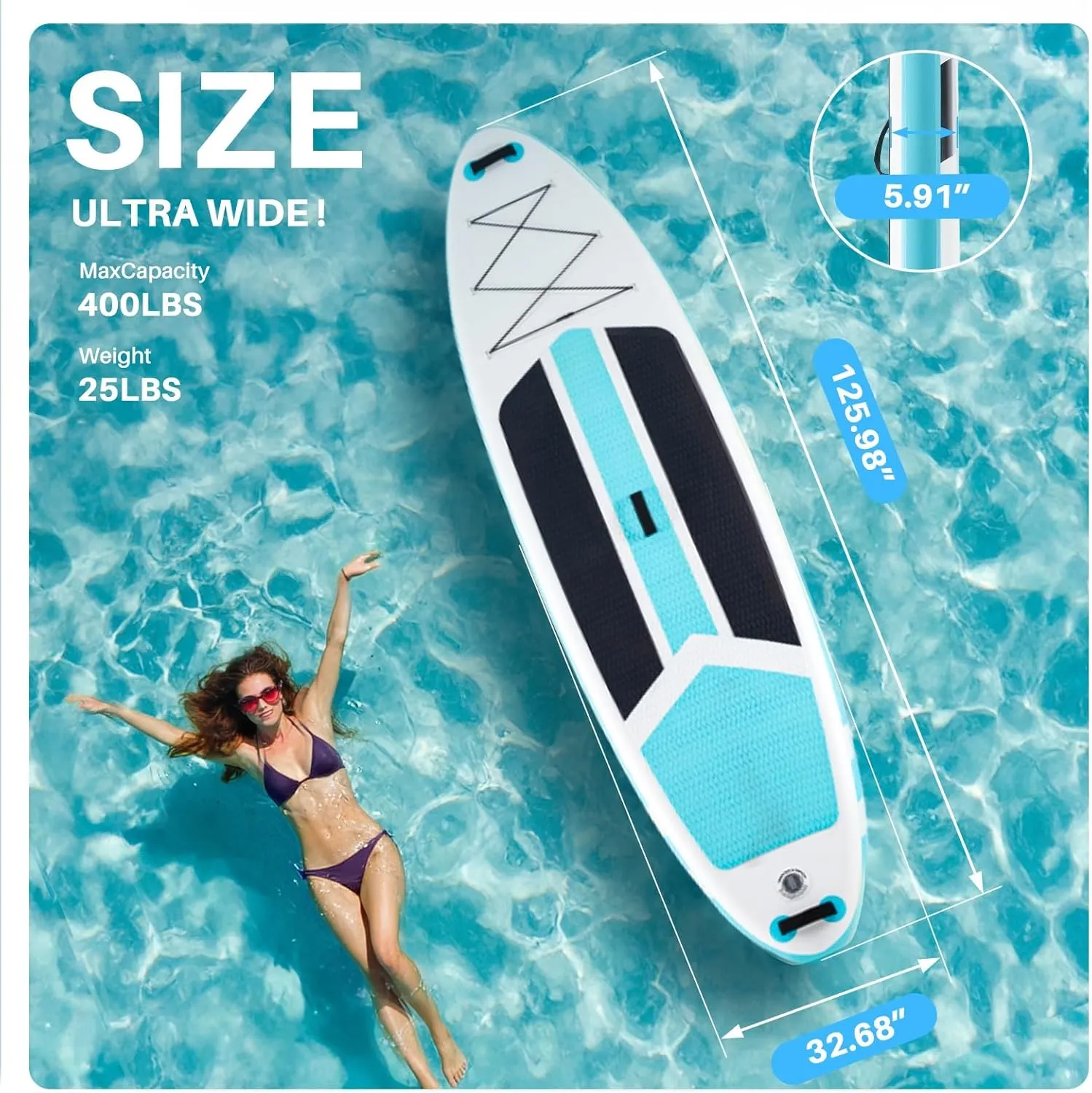 Inflatable Stand Up Paddle Board with Premium SUP Paddleboard Accessories