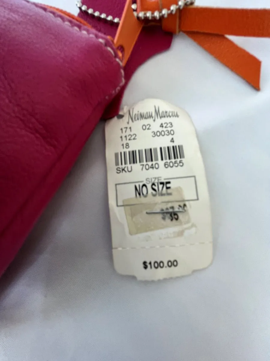 Jam by Jana Feifer NEW Pink Leather Pouch 'P' Initial
