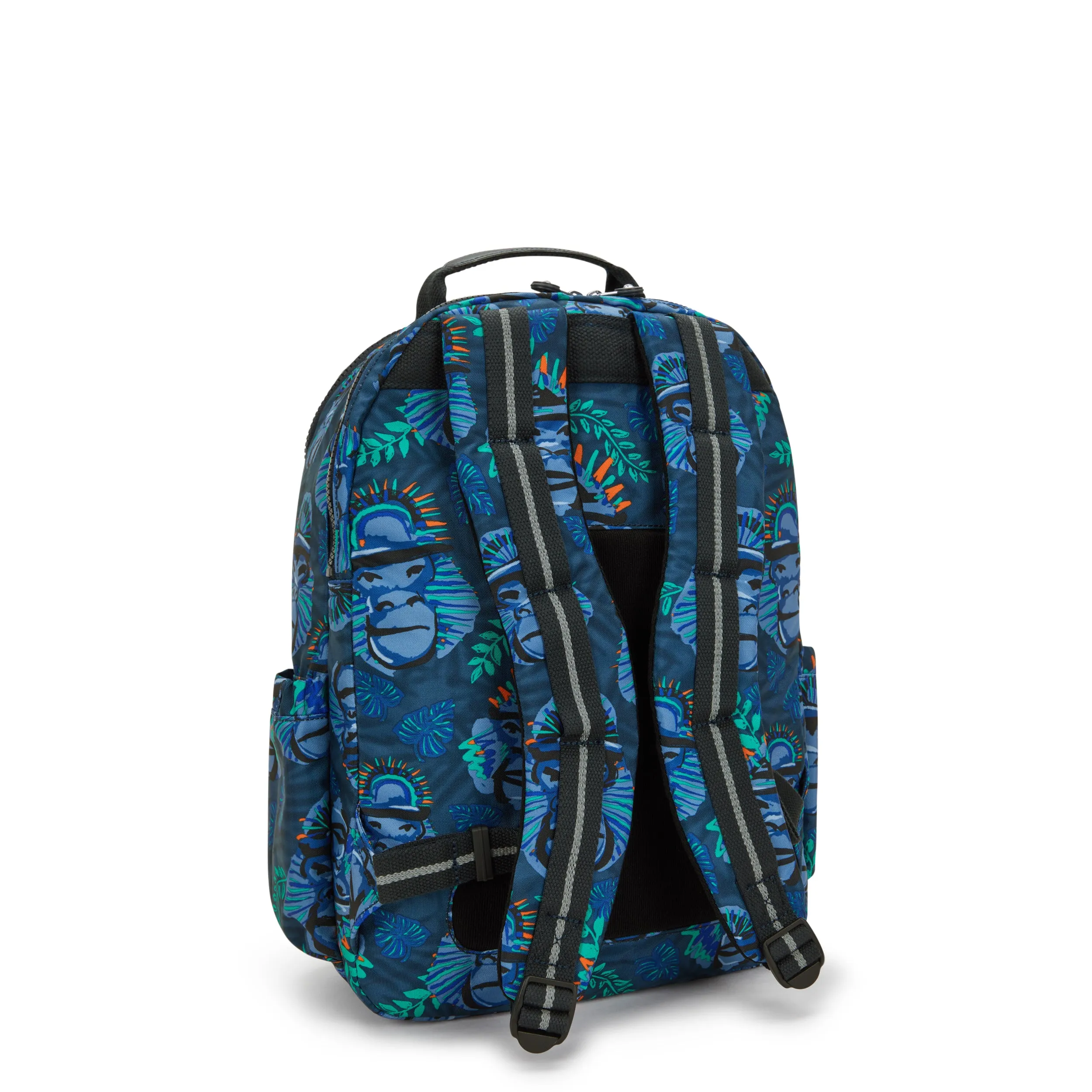 Kipling Seoul College Blue Monkey Fun Large Backpack C2I7973-8HJ