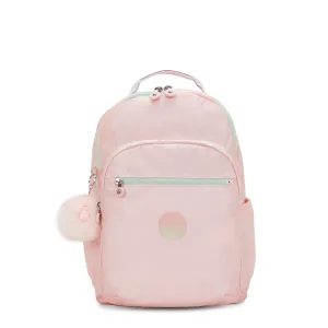 Kipling Seoul College Blush Metallic Large Backpack C2I7547-E7L