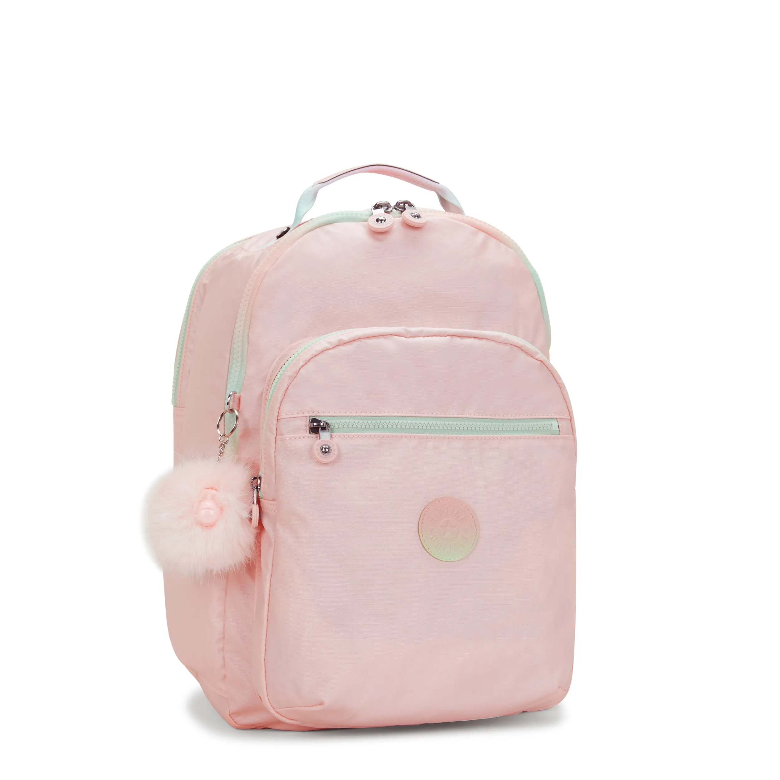 Kipling Seoul College Blush Metallic Large Backpack C2I7547-E7L