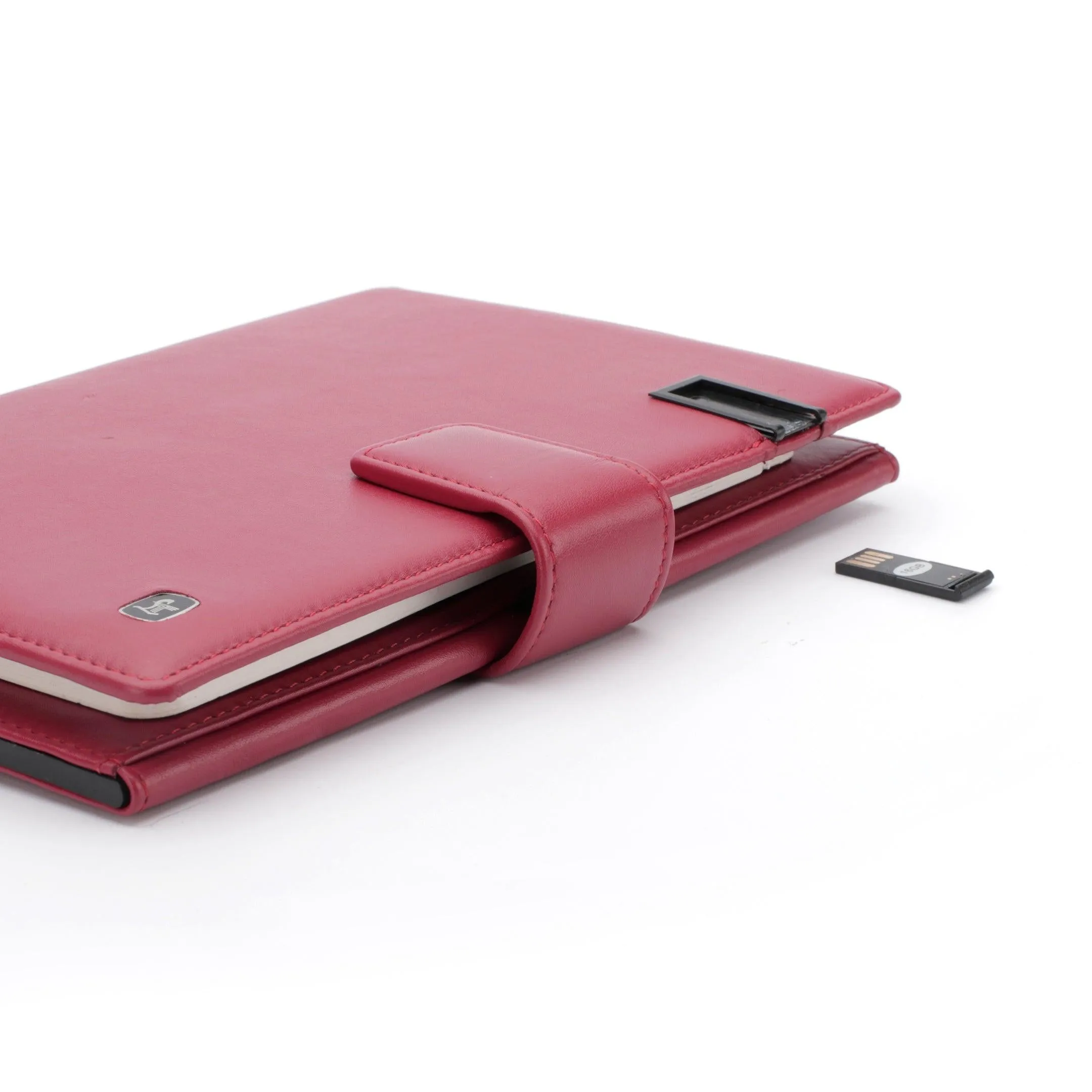 LT Smart Notebook 2.0 Wireless Charging & 16 Gb Pen Drive With Power Bank (5000 mAh) | I phone Wireless Charger | Smart Notebook with Power Bank | Color: Blue, Brown, Black, Red