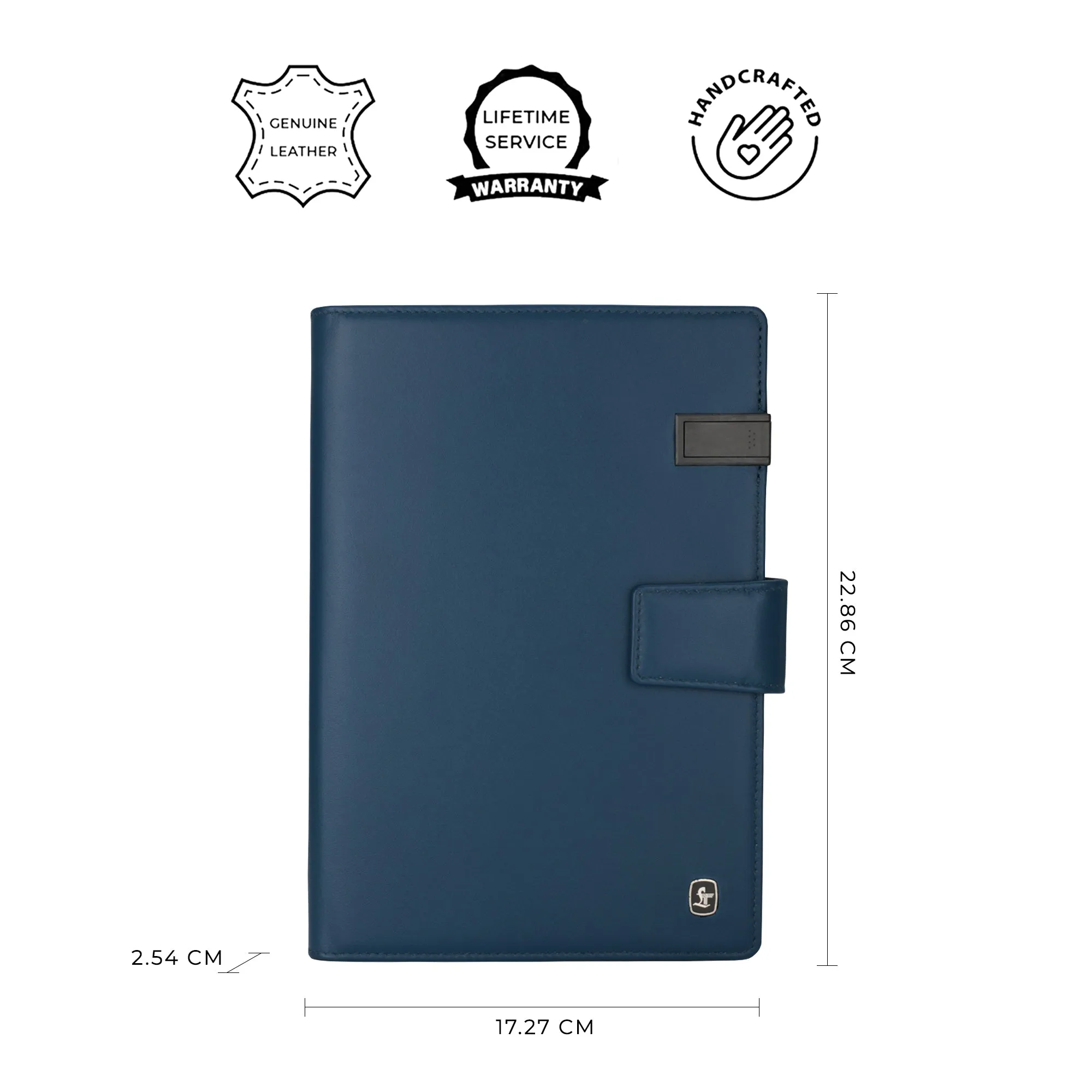 LT Smart Notebook 2.0 Wireless Charging & 16 Gb Pen Drive With Power Bank (5000 mAh) | I phone Wireless Charger | Smart Notebook with Power Bank | Color: Blue, Brown, Black, Red