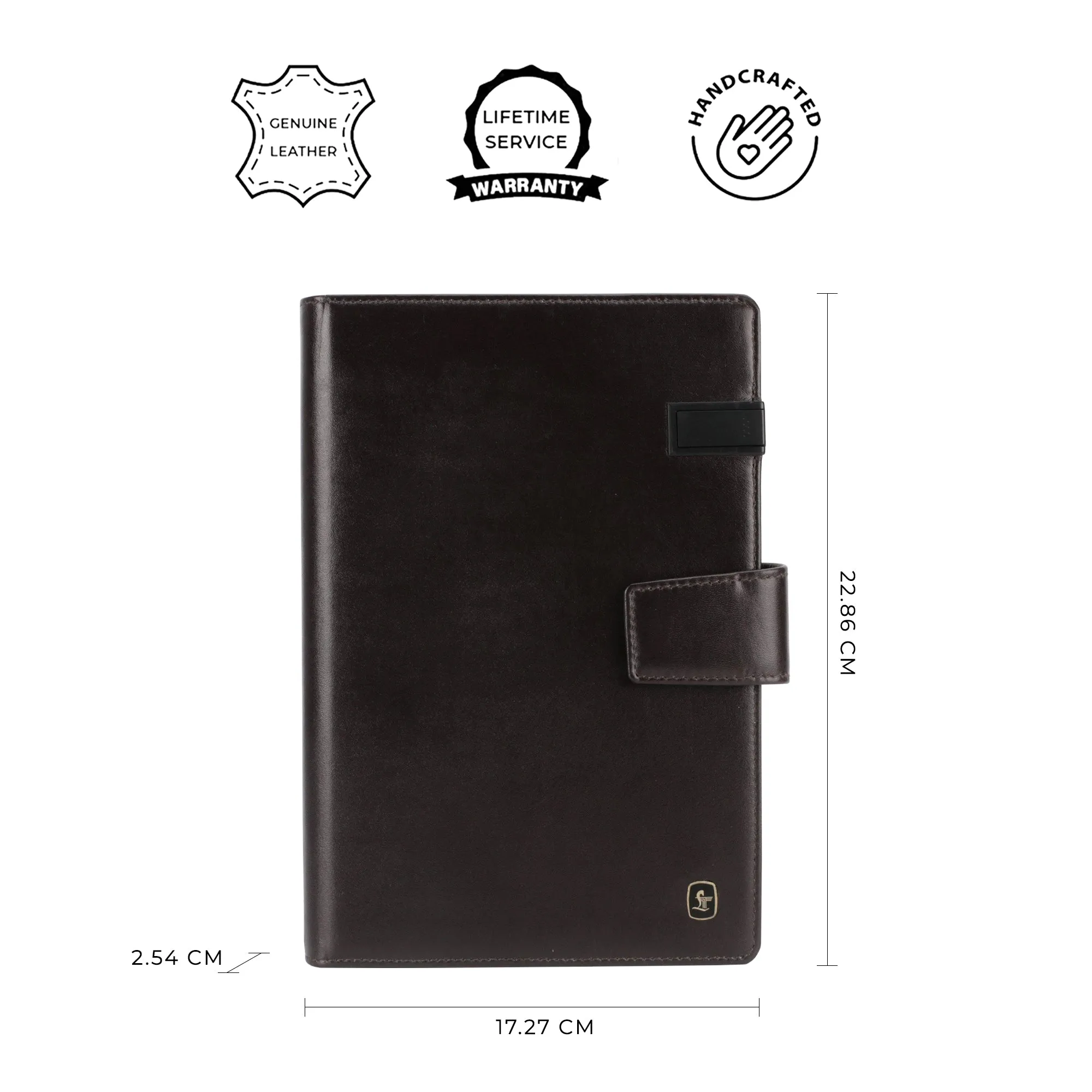 LT Smart Notebook 2.0 Wireless Charging & 16 Gb Pen Drive With Power Bank (5000 mAh) | I phone Wireless Charger | Smart Notebook with Power Bank | Color: Blue, Brown, Black, Red