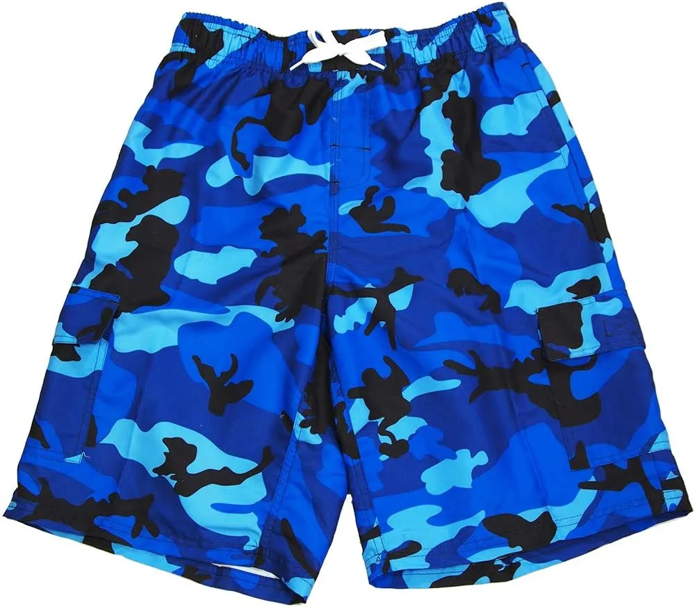 NORTY Mens Big Extended Size Swim Trunks - Mens Plus King Size Swimsuit Thru 5X