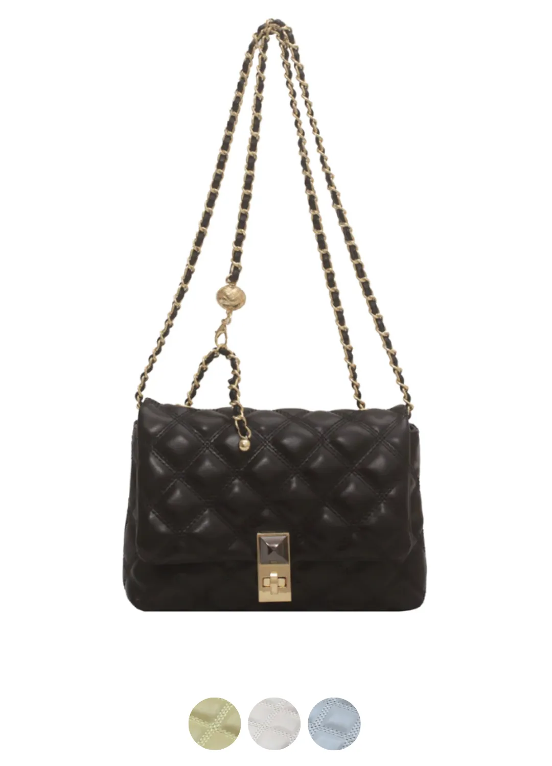 Patiño  Women's Quilted Leather Shoulder Handbag