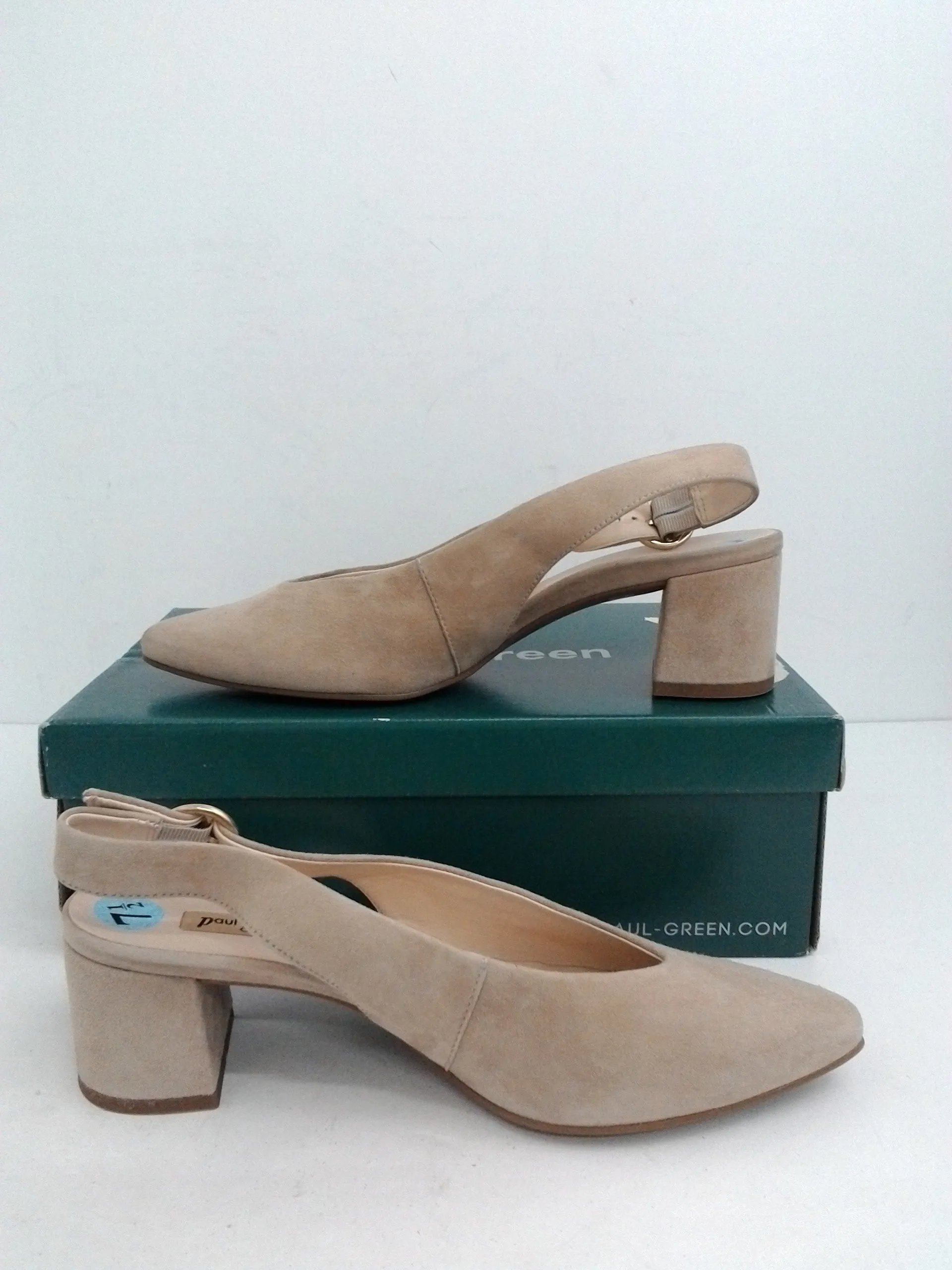 Paul Green Women's Brooke Heel Sahara Suede Size 7.5