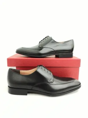 Salvatore Ferragamo Men's Tristano Nero Calf Leather Dress Shoes Size 10 E