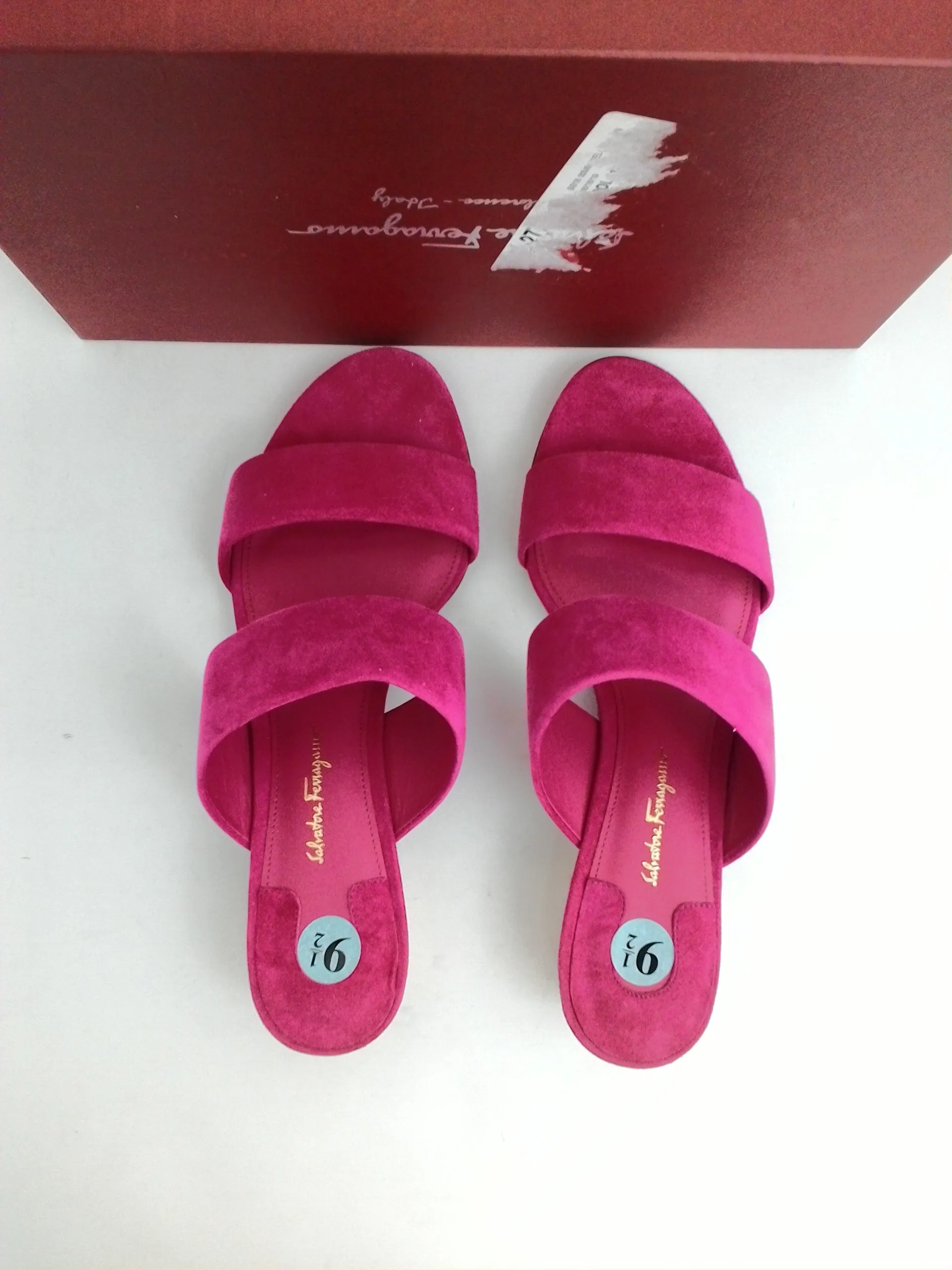 Salvatore Ferragamo Women's Belluno New Blush Patent Calf Size 9.5 B