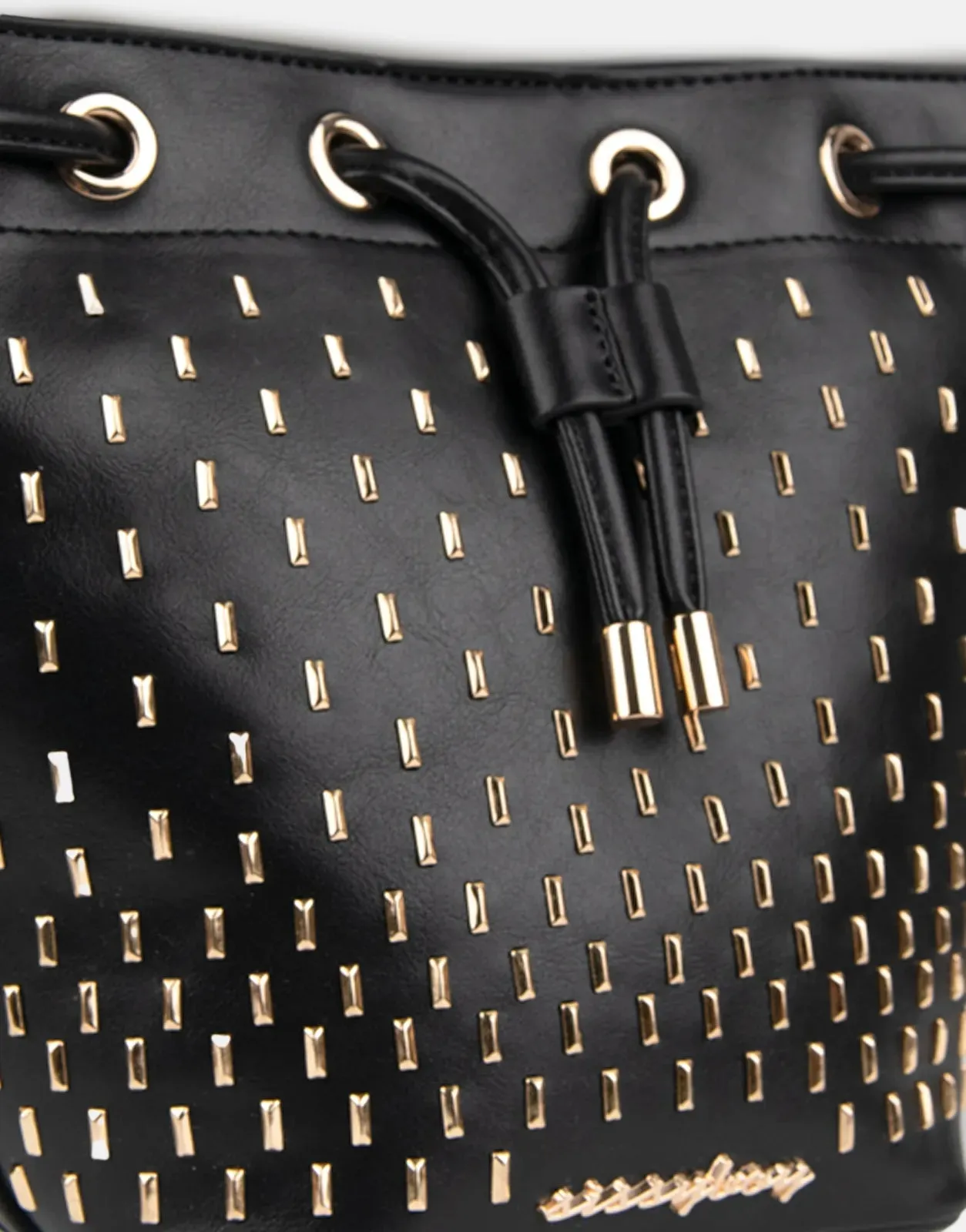 Sissy Boy Stud Drawstring Bucket Bag