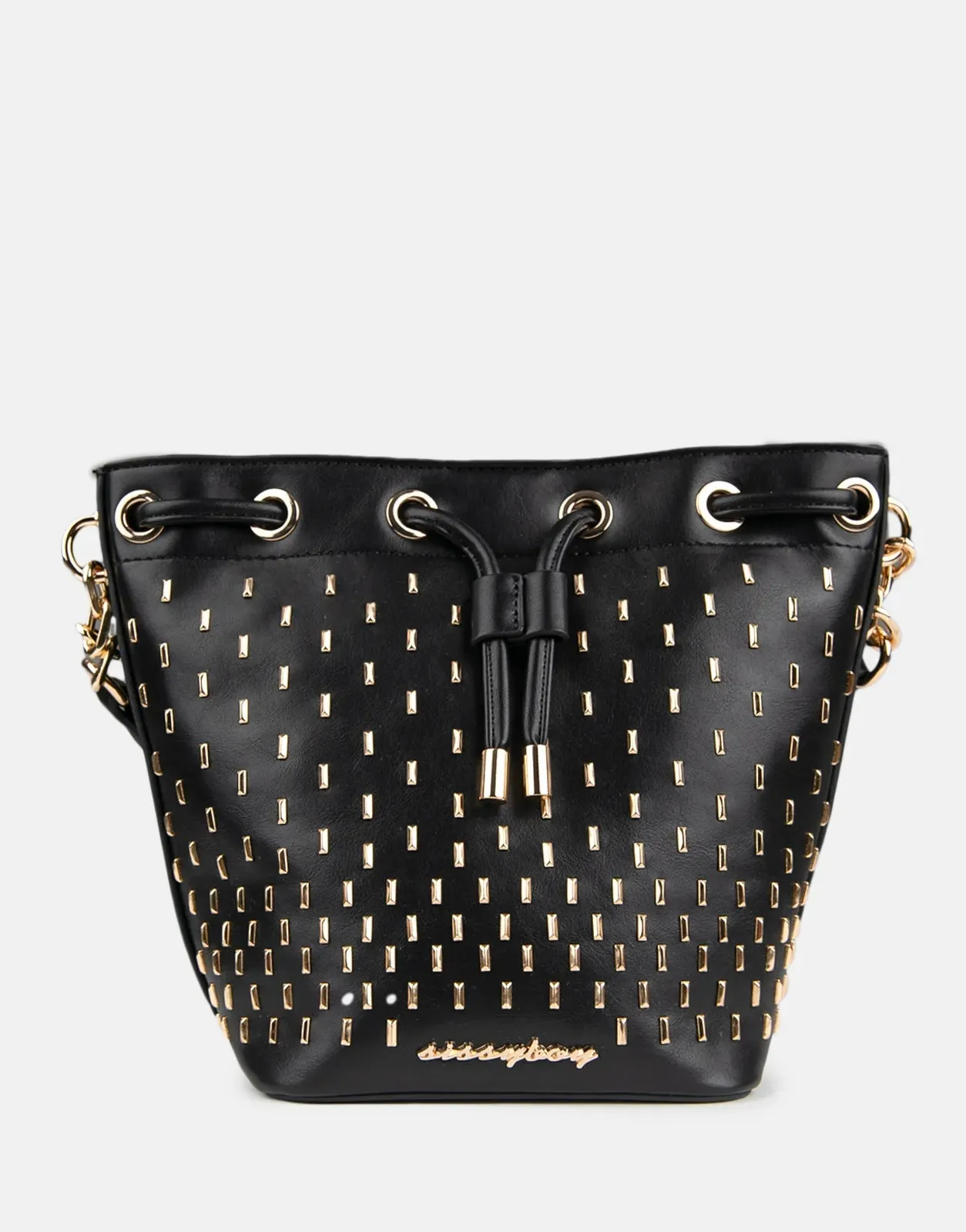 Sissy Boy Stud Drawstring Bucket Bag