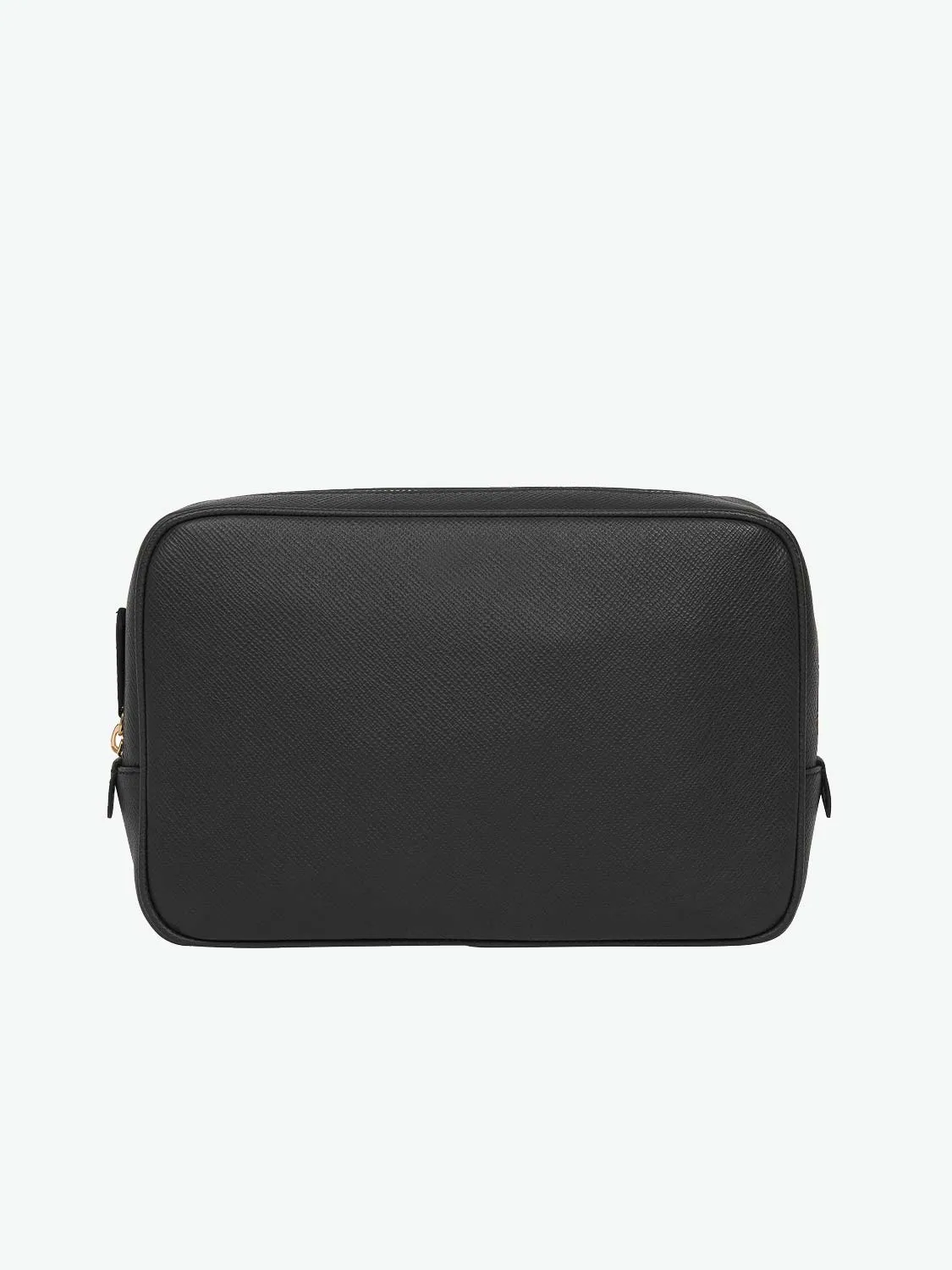 Smythson Leather Tech Accessories Pouch Black