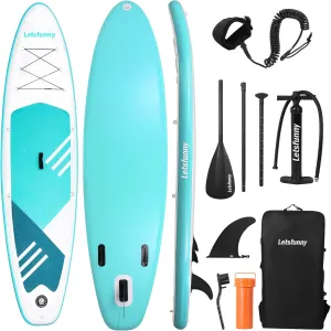 Stand Up Paddle Board, 10' Inflatable Paddleboard with Bag & Sup Accessories, Non-Slip Comfort Deck for Adults & Youth