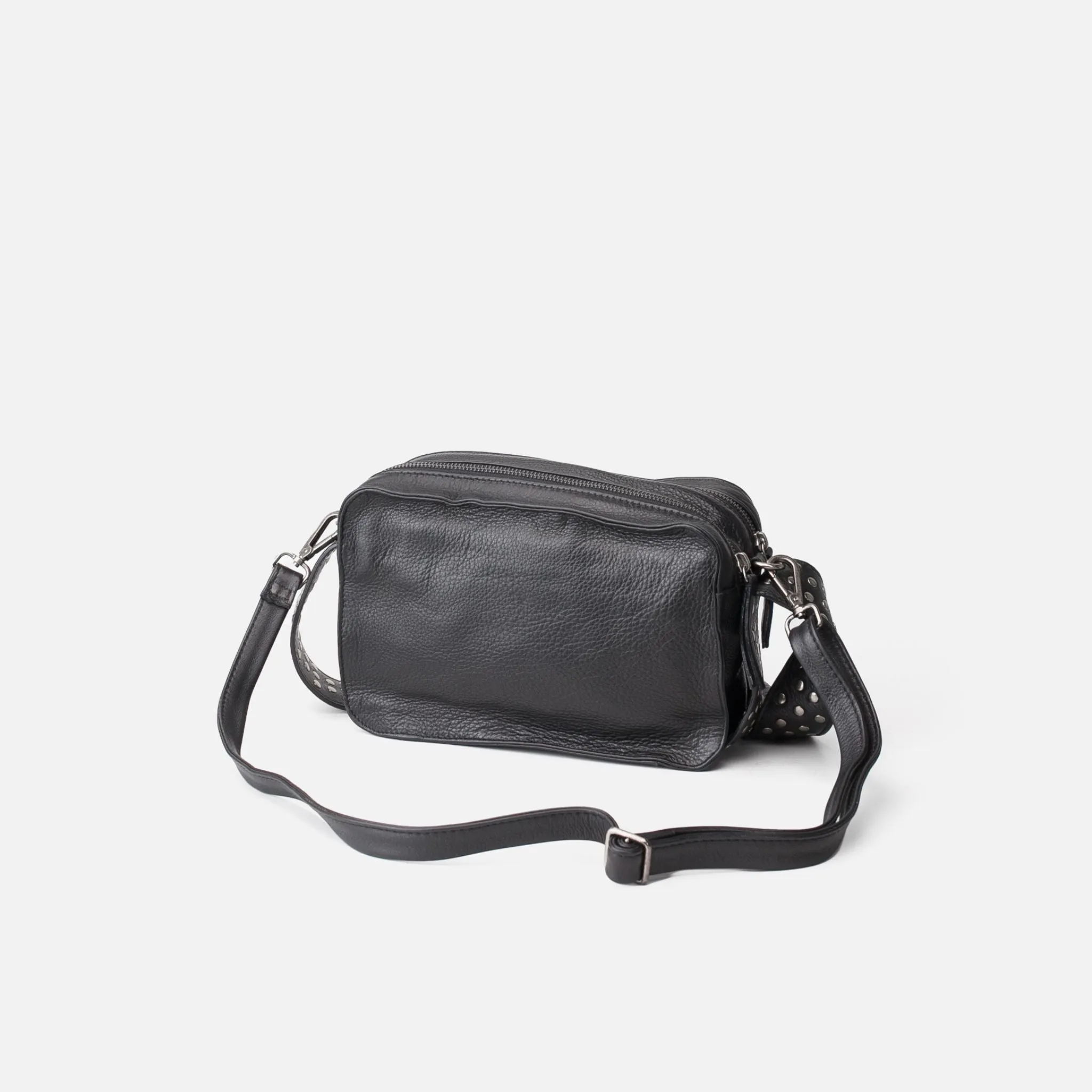 Studded Strap Leather Bag