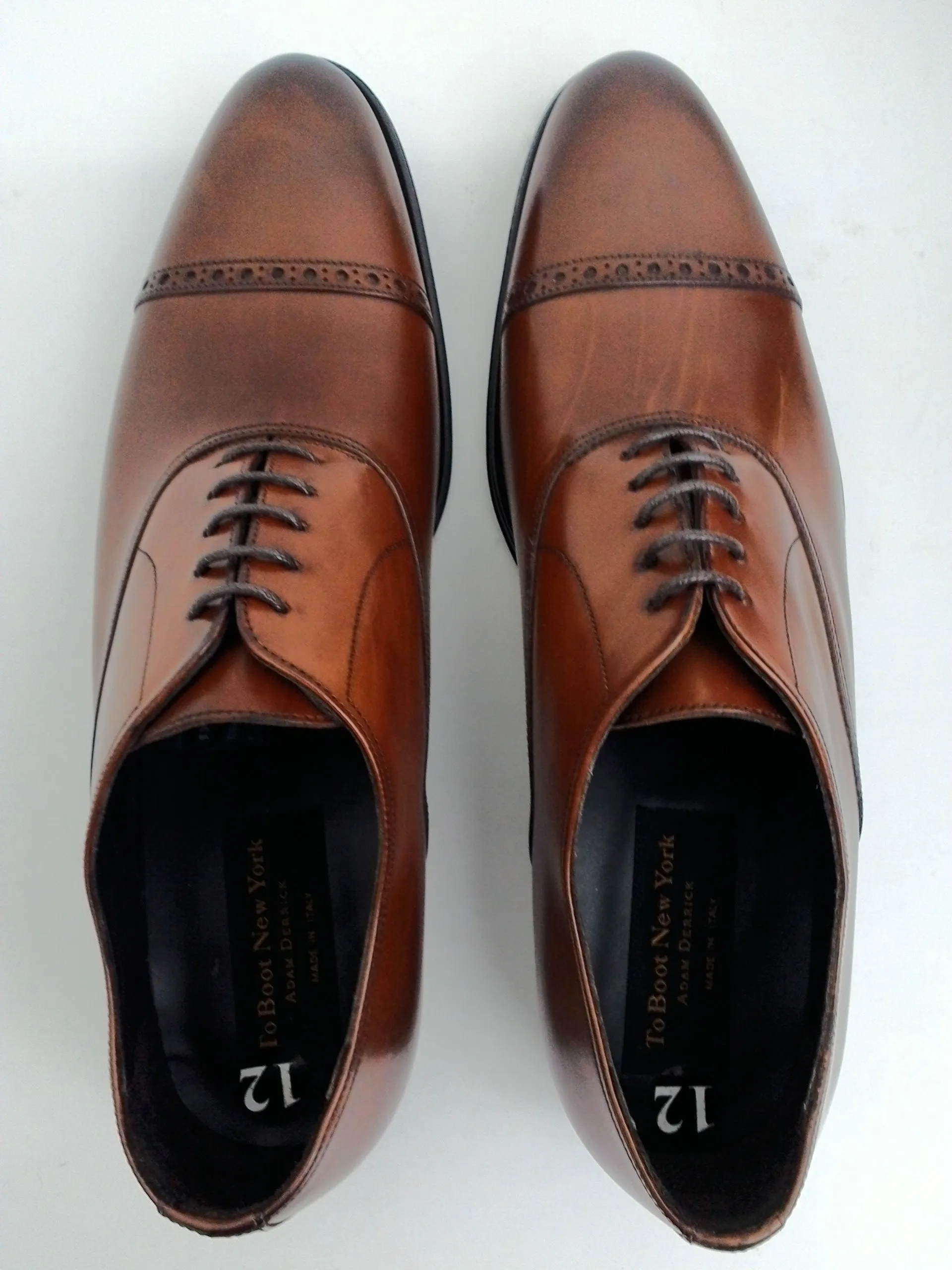 To Boot New York Adam Derrick Men's Anton Brogue Cap Toe Oxfords Size 12 M