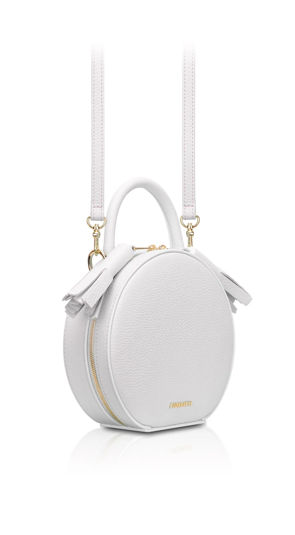 Woman Leather Bag Lady Anne Tesoro Lavender