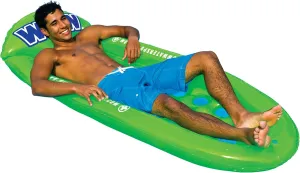 WOW Sports - Inflatable Pool Float Green Lounger - Swimming Pool Lounge - Great Float Raft For Tanning
